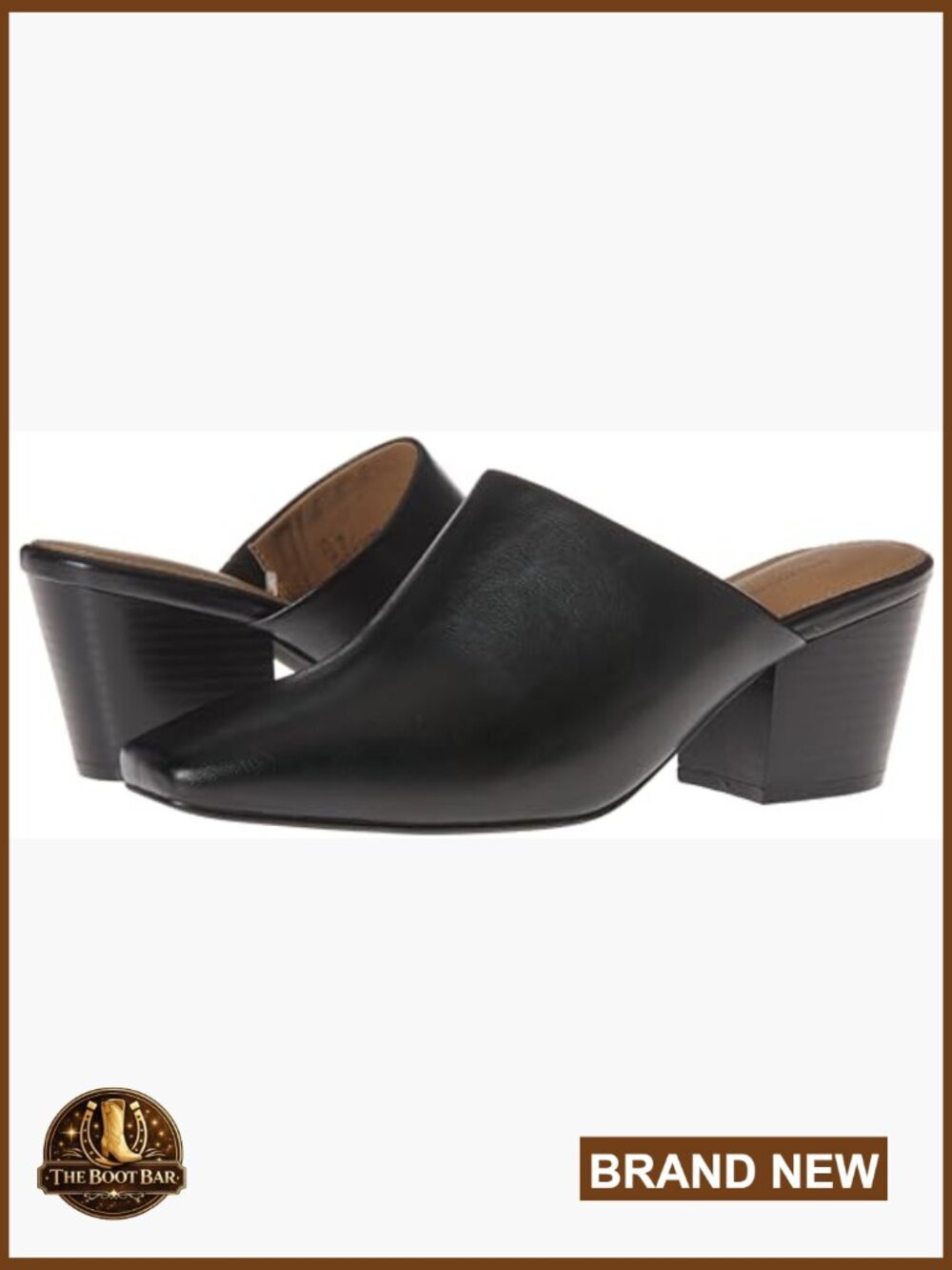 Square Toe Backless Mule, Non-Slip, Padded Insole - Picture 7 of 7
